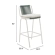 Luft Barstool (Set of 2) White & Green