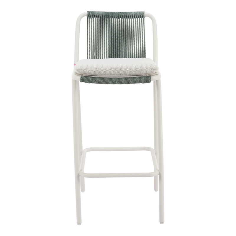 Luft Barstool (Set of 2) White & Green