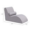 Luanda Chaise Lounge Gray