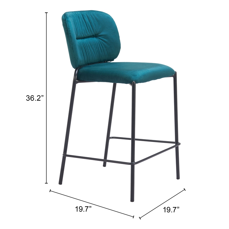 Plat Counter Stool (Set of 2) Green