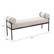 Barrow Bench Cream Indoor