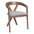 Cairo Dining Chair Dove Gray & Walnut