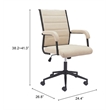 Auction Office Chair Beige