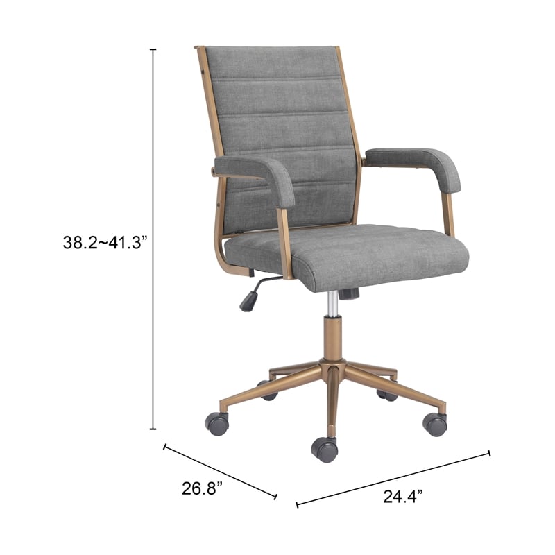 Auction Office Chair Gray