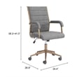 Auction Office Chair Gray