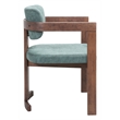 Poly Dining Chair Moss Gray & Walnut