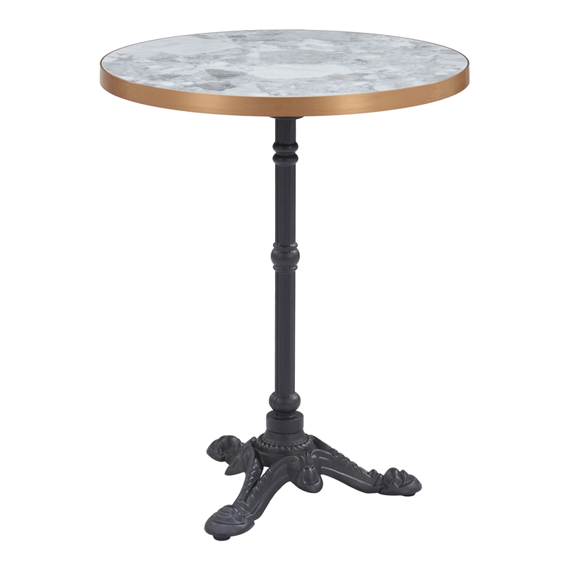 ZUO Gazebo Cast Aluminum Frame Bistro Table in Multi-Color