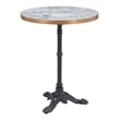 ZUO Gazebo Cast Aluminum Frame Bistro Table in Multi-Color