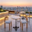 ZUO Gazebo Cast Aluminum Frame Bistro Table in Multi-Color