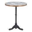 Zuo Gazebo Faux Stone MDF/Cast Aluminum Iron Patio Pub Table in Multi-Color