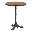 ZUO Gazebo Cast Aluminum Frame Bistro Table in Walnut