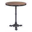 ZUO Gazebo Cast Aluminum Frame Bistro Table in Walnut