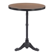 ZUO Gazebo Cast Aluminum Frame Bistro Table in Walnut
