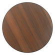 ZUO Gazebo Cast Aluminum Frame Bistro Table in Walnut