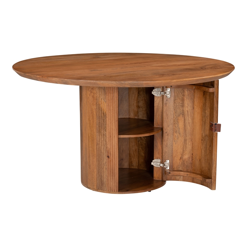 ZUO Izola Solid Mango Wood Dining Table in Brown