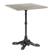 ZUO Alfresco Cast Aluminum Frame Bistro Table in Gray