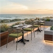ZUO Alfresco Cast Aluminum Frame Bistro Table in Gray