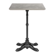 ZUO Alfresco Cast Aluminum Frame Bistro Table in Gray