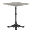 ZUO Alfresco Cast Aluminum Frame Bistro Table in Gray