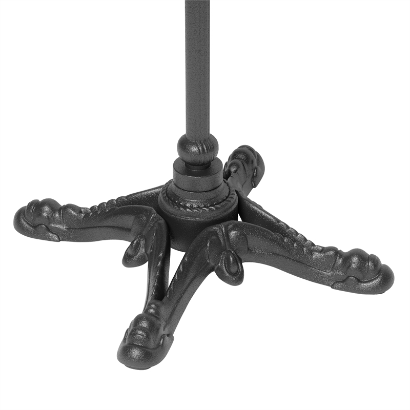 ZUO Alfresco Cast Aluminum Frame Bistro Table in Gray