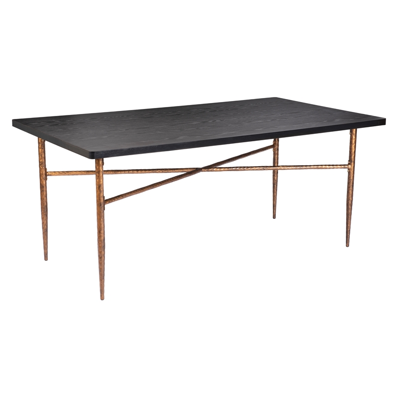 Nida Dining Table Black & Bronze