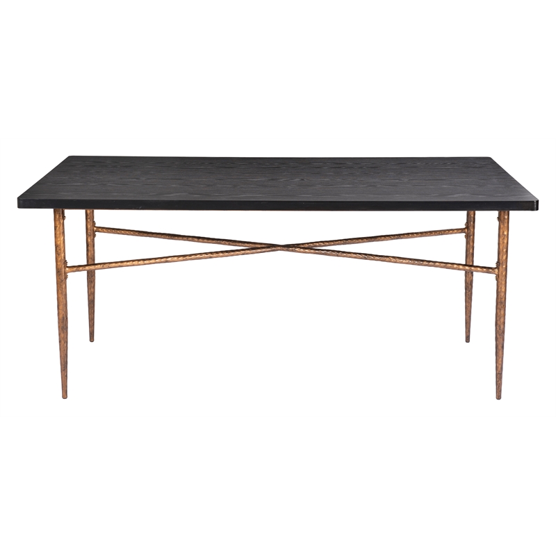 Nida Dining Table Black & Bronze