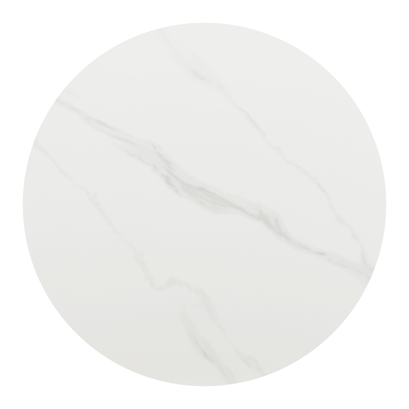 ZUO Toru Sintered Stone-Top and Sturdy Steel Base Dining Table in White