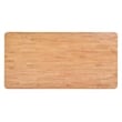 ZUO Eazy Solid Rubber Wood Frame Dining Table in Natural