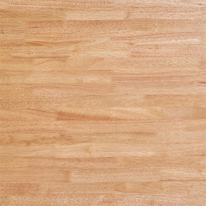 ZUO Eazy Solid Rubber Wood Frame Dining Table in Natural