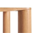 ZUO Eazy Solid Rubber Wood Frame Dining Table in Natural