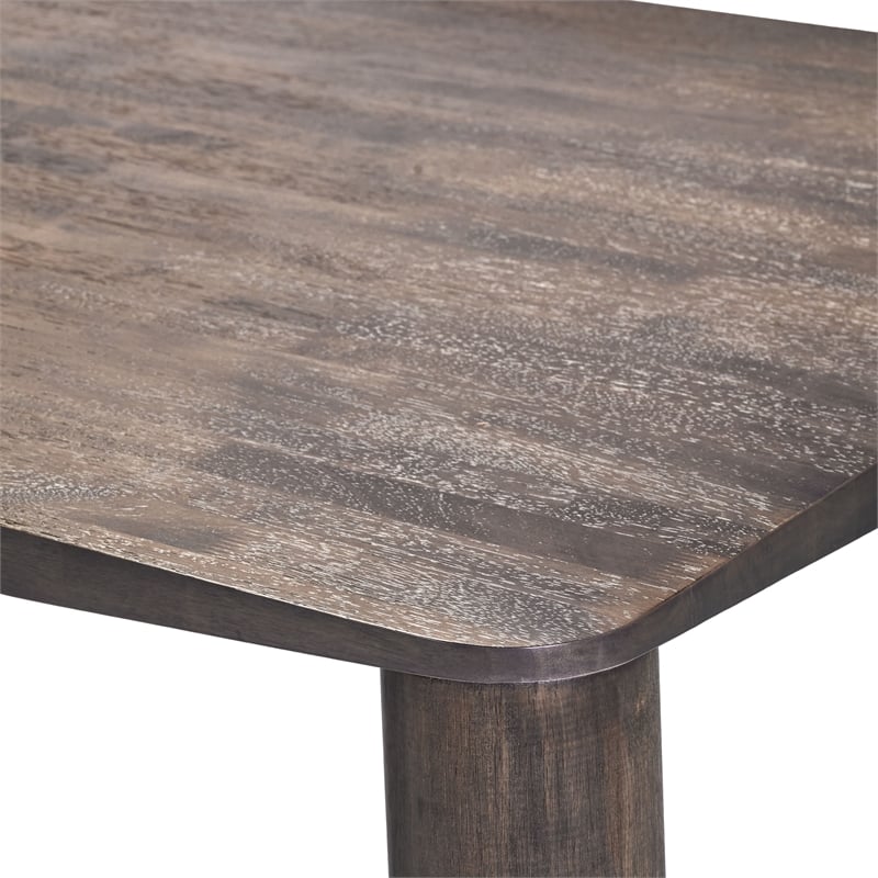 ZUO Eazy Solid Rubber Wood Frame Dining Table in Espresso
