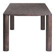 ZUO Eazy Solid Rubber Wood Frame Dining Table in Espresso