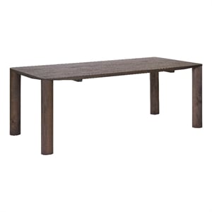 ZUO Eazy Solid Rubber Wood Frame Dining Table in Espresso