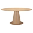 ZUO Disque Rubber Wood Dining Table in Natural