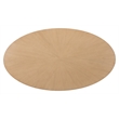 ZUO Disque Rubber Wood Dining Table in Natural