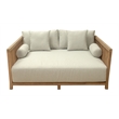 ZUO Teras Olefin Fabric and Acacia Wood Daybed in Gray