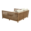ZUO Teras Olefin Fabric and Acacia Wood Daybed in Gray