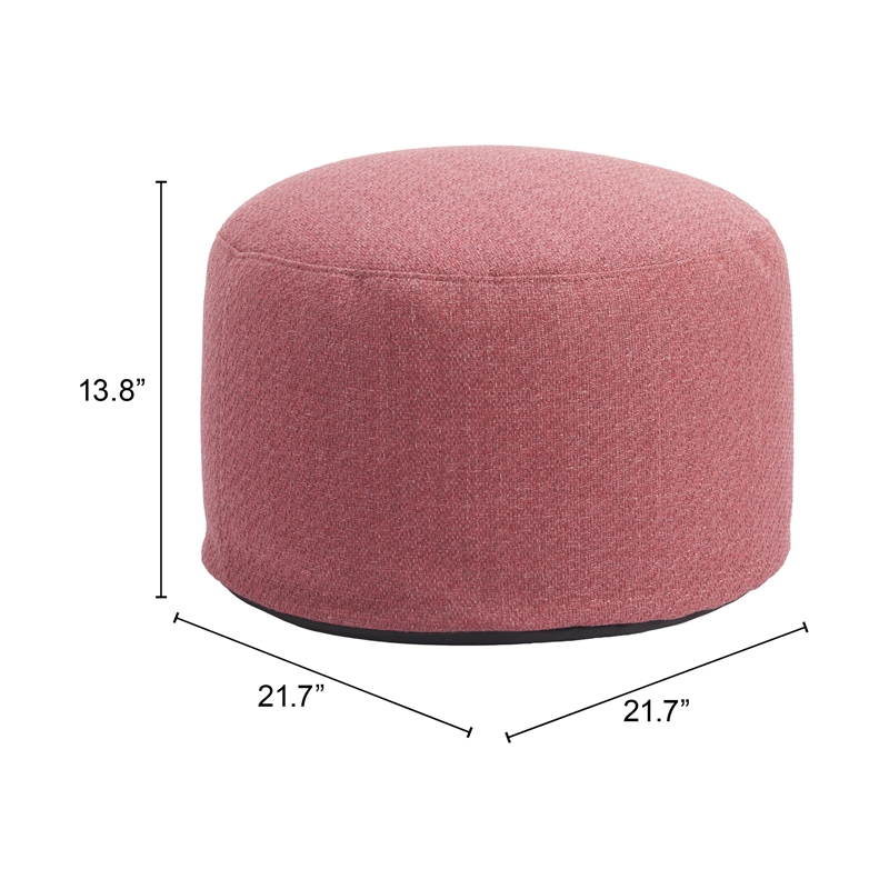 Aruz Outdoor Collection Ottoman Red