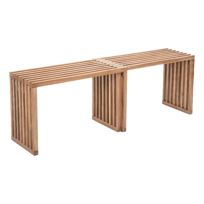 Riviera Outdoor Collection Extendable Bench Natural