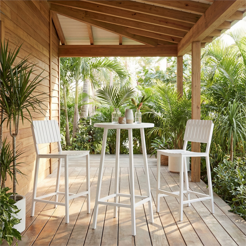 Kayu Barstool White Indoor