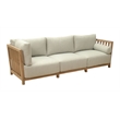ZUO Teras Olefin Fabric and Acacia Wood Sectional in Gray
