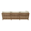 ZUO Teras Olefin Fabric and Acacia Wood Sectional in Gray