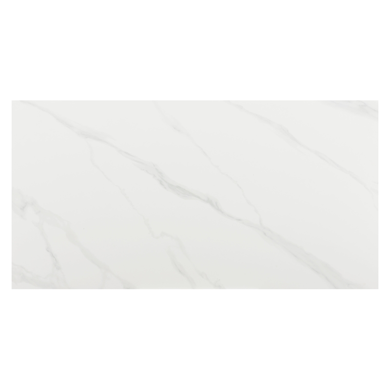 ZUO Inky Sintered Stone-Top and Sleek Steel Base Dining Table in White