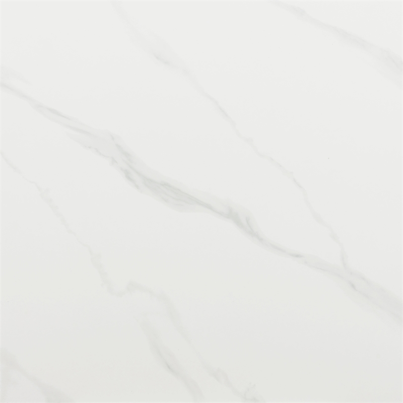 ZUO Inky Sintered Stone-Top and Sleek Steel Base Dining Table in White