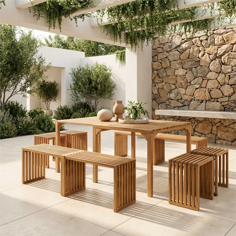 Riviera Extendable Dining Table Natural