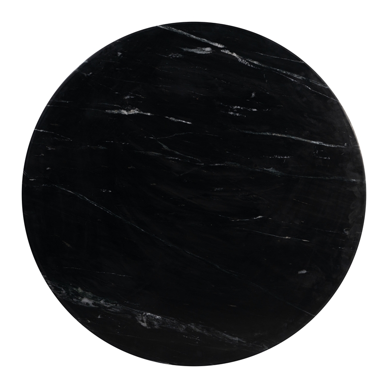ZUO Kuro Marble and Mango Wood Dining Table in Black