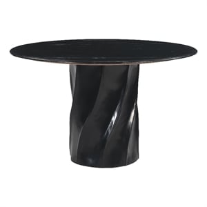 ZUO Kuro Marble and Mango Wood Dining Table in Black
