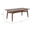 Silea Rectangular Dining Table Espresso