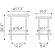 Koper Coffee Table Set (2-Piece) Black