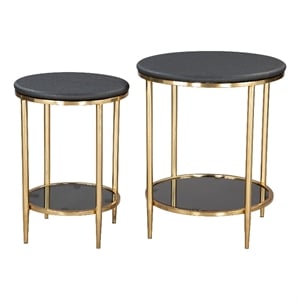 Koper Coffee Table Set (2-Piece) Black